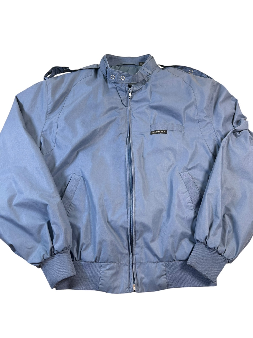 MEMBERS ONLY VTG 80s Blue Racer Jacket Men’s M 40 Full Zip Bomber